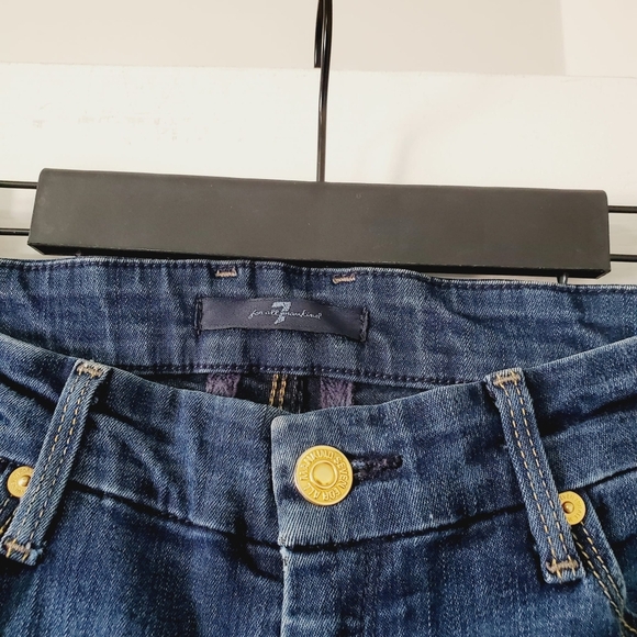 7 for all Mankind Stretch Dark Wash Skinny Jeans 27 - Picture 7 of 10
